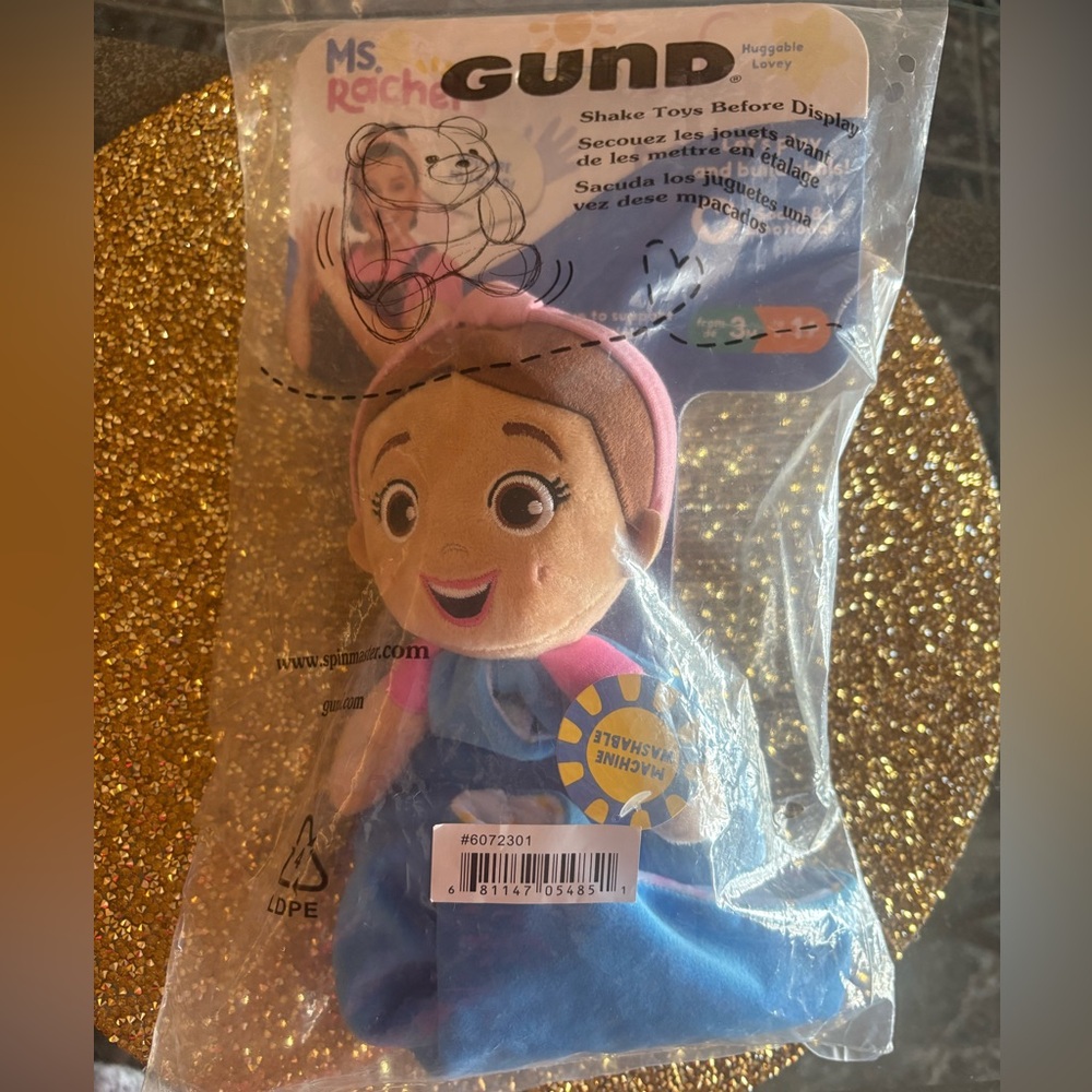 Gund NWT in package lovey huggable blanket by Ms. Rachel. Learning/ Emotional. - Picture 1 of 5
